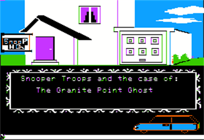 Snooper Troops Case 1: The Case of the Granite Point Ghost - Screenshot - Game Title Image