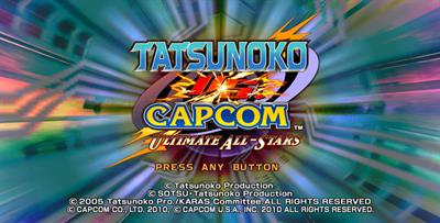 Tatsunoko vs. Capcom: Ultimate All-Stars - Screenshot - Game Title Image