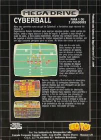 Cyberball - Box - Back Image