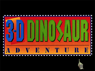 3-D Dinosaur Adventure - Screenshot - Game Title Image