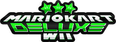 Mario Kart Wii Deluxe: Green Edition - Clear Logo Image