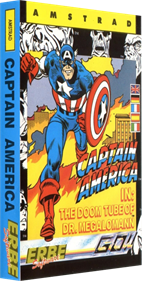 Captain America in: The Doom Tube of Dr. Megalomann - Box - 3D Image