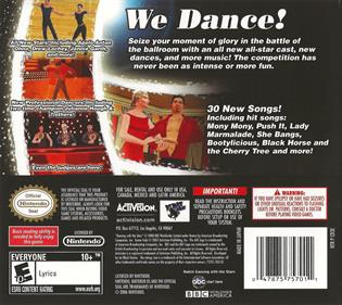Dancing with the Stars: We Dance! - Box - Back Image