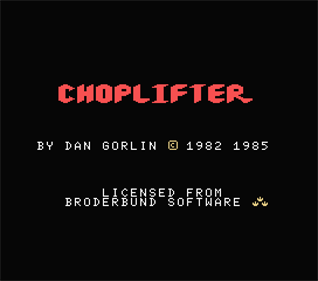 Choplifter! - Screenshot - Game Title