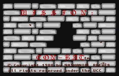 Mission: Con-Bat - Screenshot - Game Title Image