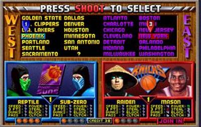 NBA Jam Tournament Edition - Screenshot - Game Select