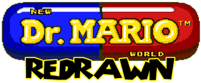 Dr. Mario World Redrawn - Clear Logo Image