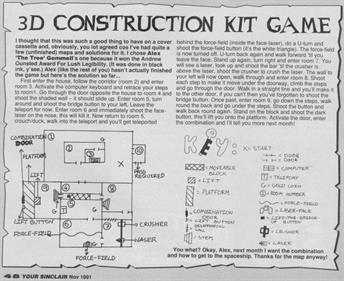 3D Construction Kit - Arcade - Controls Information Image