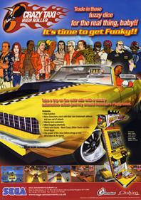 Crazy Taxi High Roller - Advertisement Flyer - Front Image