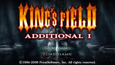 King's Field: Additional I - Screenshot - Game Title Image