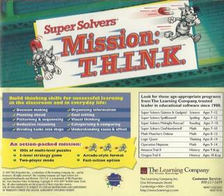 Super Solvers Mission: T.H.I.N.K. - Box - Back Image