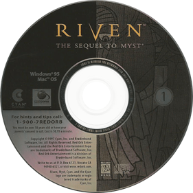 Riven: The Sequel to MYST - Disc Image