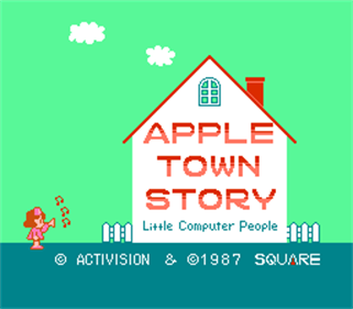 Apple Town Monogatari: Little Computer People - Screenshot - Game Title Image