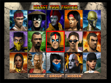 Mortal Kombat 4 - Screenshot - Game Select Image