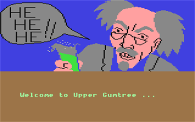 Upper Gumtree and Professor Blowitovitz - Screenshot - Game Title Image
