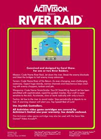 River Raid - Box - Back Image