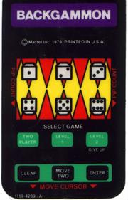 ABPA Backgammon - Arcade - Controls Information Image