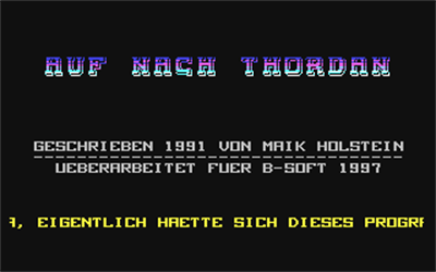 Auf nach Thordan - Screenshot - Game Title Image