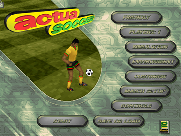 VR Soccer '96 - Screenshot - Game Title Image