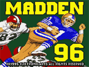 Madden 96 - Screenshot - Game Title Image