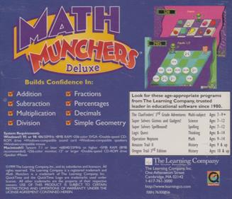 Math Munchers Deluxe - Box - Back Image