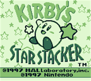 Kirby's Star Stacker - Screenshot - Game Title Image