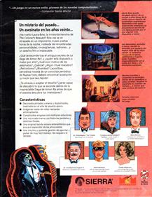 Laura Bow: The Dagger of Amon Ra - Box - Back Image