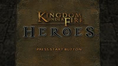 Kingdom Under Fire: Heroes  - Screenshot - Game Title Image