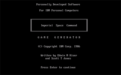 Imperial Space Command - Screenshot - Game Title Image