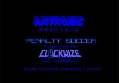 Penalty Soccer - Screenshot - Game Title Image
