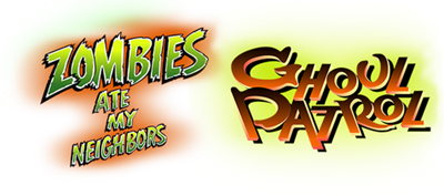 Zombies Ate My Neighbors and Ghoul Patrol - Clear Logo Image