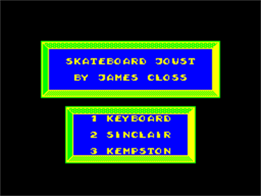 Skateboard Joust - Screenshot - Game Title Image