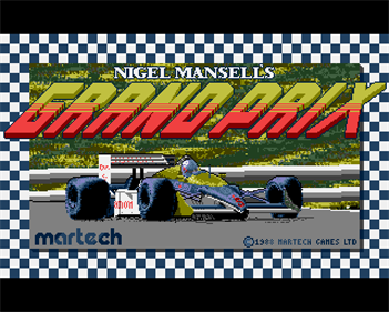 Nigel Mansell's Grand Prix - Screenshot - Game Title Image