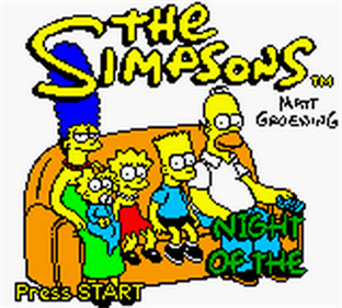 The Simpsons: Night of the Living Treehouse of Horror - Screenshot - Game Title Image
