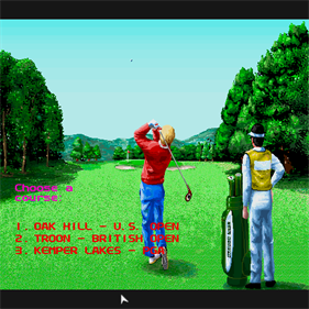 Jack Nicklaus Course Data Vol. 1: '89 Sandai Major Taikai Kaisai Course Hen - Screenshot - Game Select Image