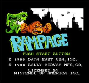 Rampage - Screenshot - Game Title Image
