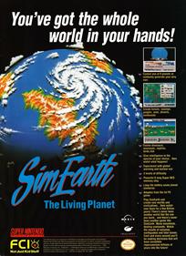 SimEarth: The Living Planet - Advertisement Flyer - Front Image
