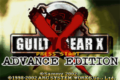 Guilty Gear X: Advance Edition - Screenshot - Game Title Image