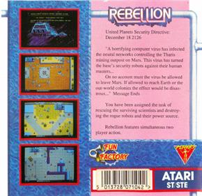 Rebellion - Box - Back Image