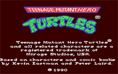 Teenage Mutant Ninja Turtles - Screenshot - Game Title Image