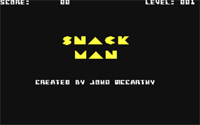 Snack Man - Screenshot - Game Title Image