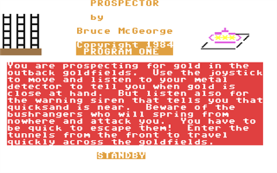 Prospector (Program One) - Screenshot - Game Title Image