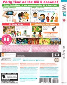 Wii Party U - Box - Back Image