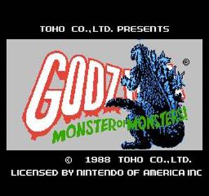 Godzilla: Monster of Monsters - Screenshot - Game Title