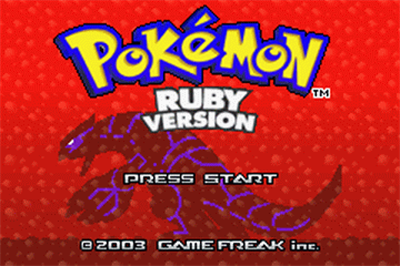 Pokémon Ruby Version - Screenshot - Game Title Image