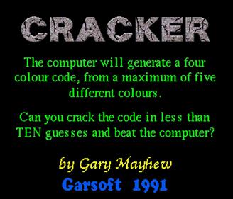 Cracker - Screenshot - Game Title Image