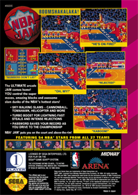 NBA Jam - Box - Back Image