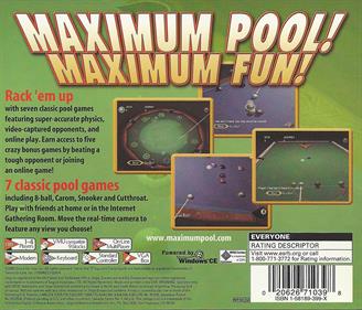 Maximum Pool - Box - Back Image