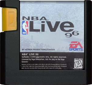 NBA Live 96 - Cart - Front Image