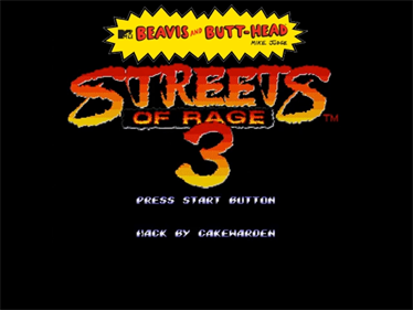 Beavis and Butt-Head Do Streets of Rage 3 - Screenshot - Game Title Image